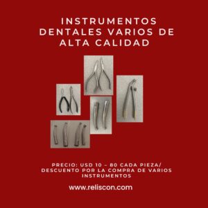 Instrumentos dentales varios de alta calidad